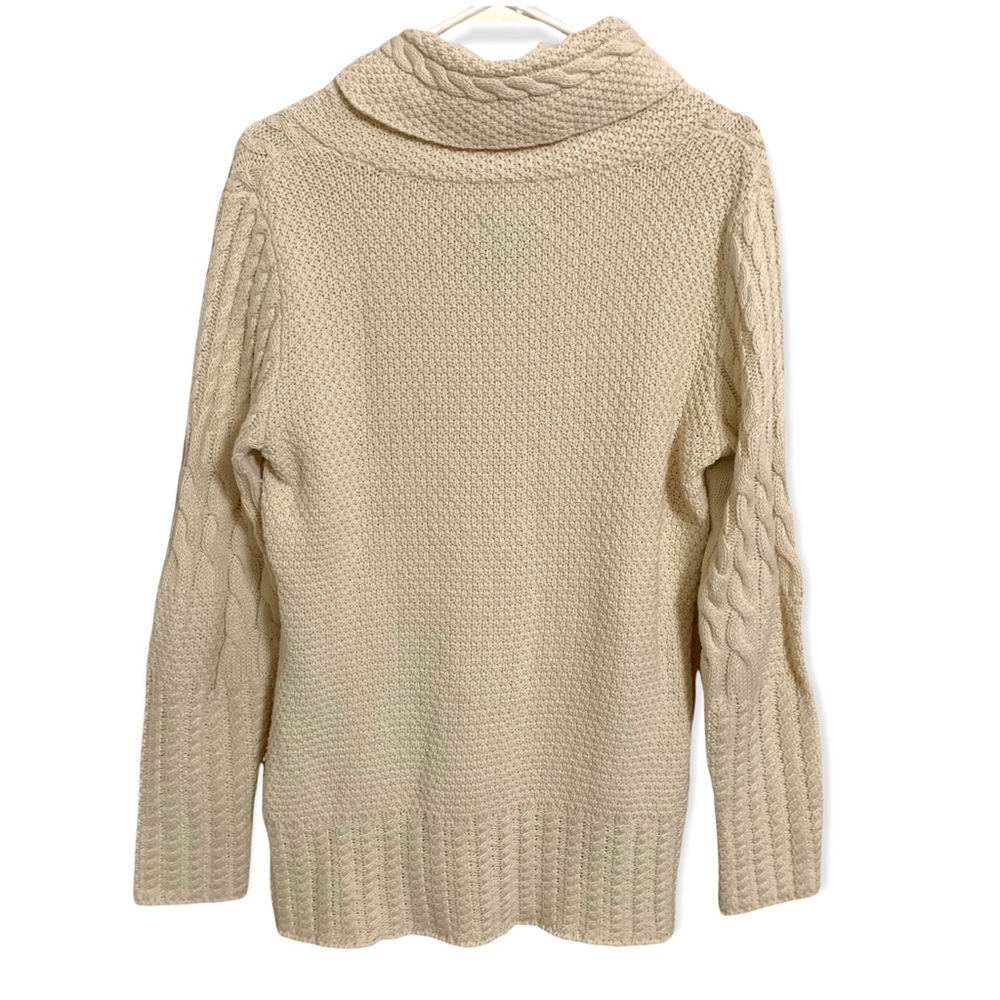 Style & Co Women’s Creme Tunic Block Cable Knit M - Picture 3 of 8